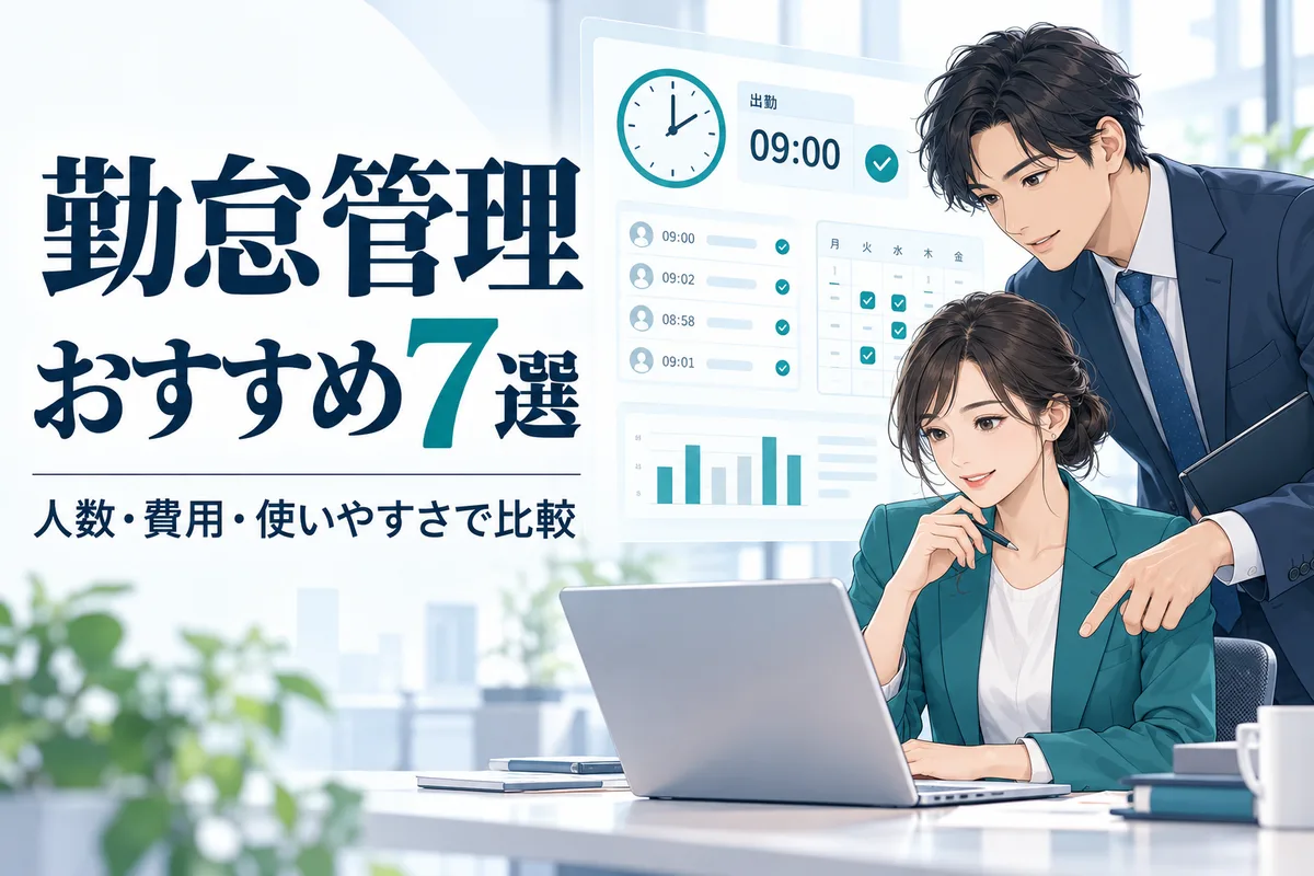 勤怠管理おすすめ7選。人数・費用・使いやすさを比較する担当者のイメージ
